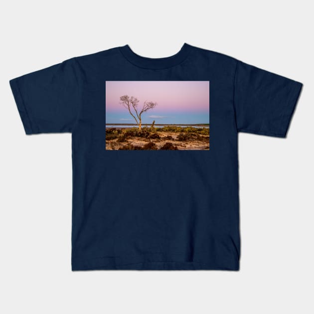 Lake Tyrrell, Sea Lake, Mallee Region, Victoria, Australia Kids T-Shirt by VickiWalsh